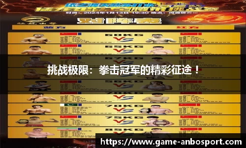 挑战极限：拳击冠军的精彩征途 !