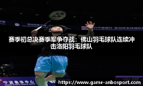 赛季初总决赛季军争夺战：佛山羽毛球队连续冲击洛阳羽毛球队